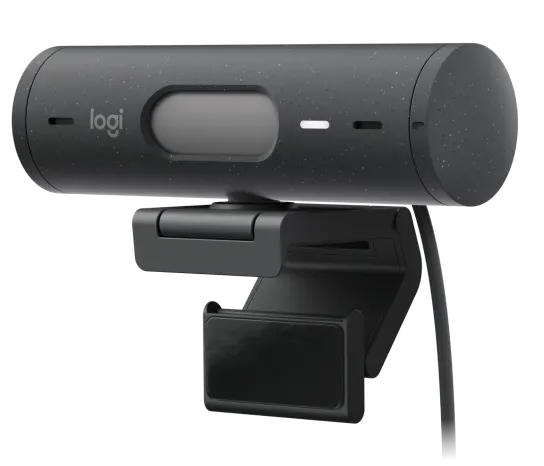 Logitech Brio 500 Full HD Webcam with Auto Light Correction, Show Mode, Dual Noise Reduction Mics