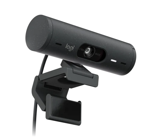 Logitech Brio 500 Full HD Webcam with Auto Light Correction, Show Mode, Dual Noise Reduction Mics
