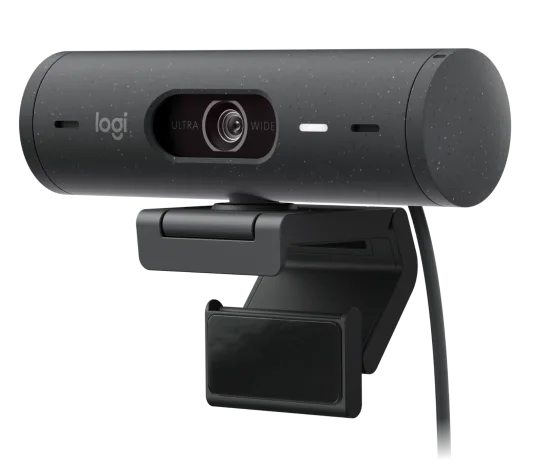 Logitech Brio 500 Full HD Webcam with Auto Light Correction, Show Mode, Dual Noise Reduction Mics