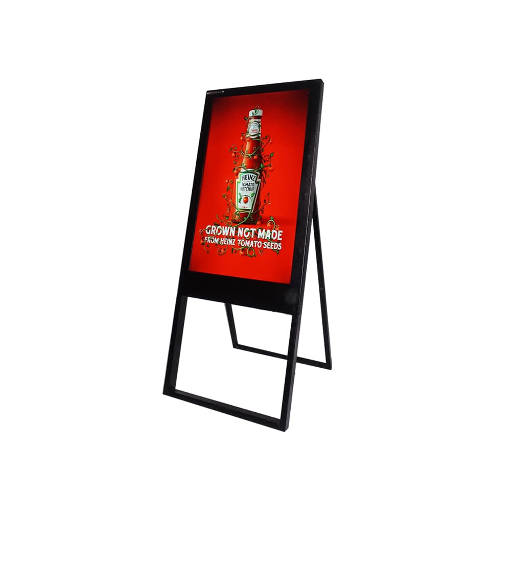 A-Frame/Easel Digital Display Standee with Android with Glass