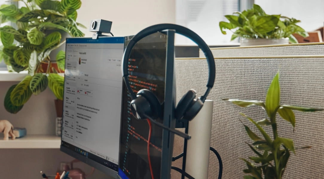 Poly Plantronics - Blackwire 3220 Wired Headphones On Ear Headphones with Mic